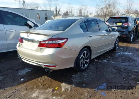 2017 Honda Accord Ex-L V6 из США, поврежденный, VIN 1HGCR3F80HA044489